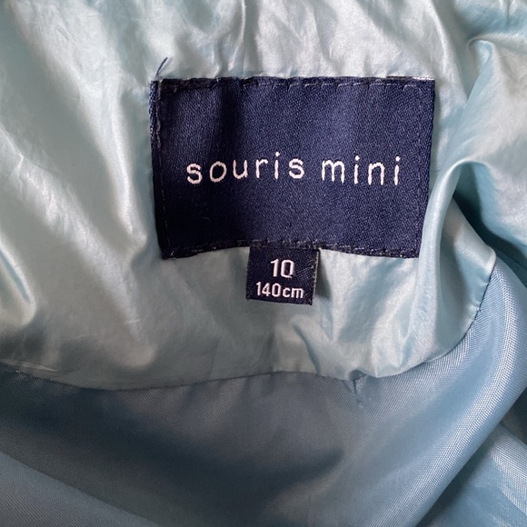 Souris mini zipper puffer coat, hoodie spring, fall or winter! Size 10 girl - Picture 8 of 17